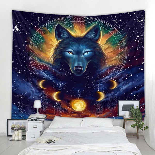 Tapestry - Night Wolf